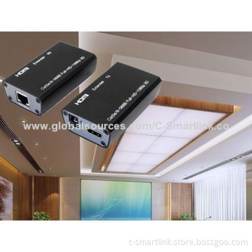 HDMI Extender, 1,080P Full HD HDMI Signal to 60 meters Through Cat-5e/6 Cable